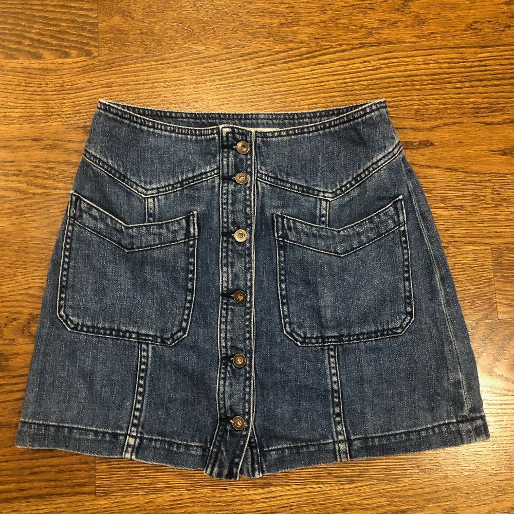 Free People Denim Skirt